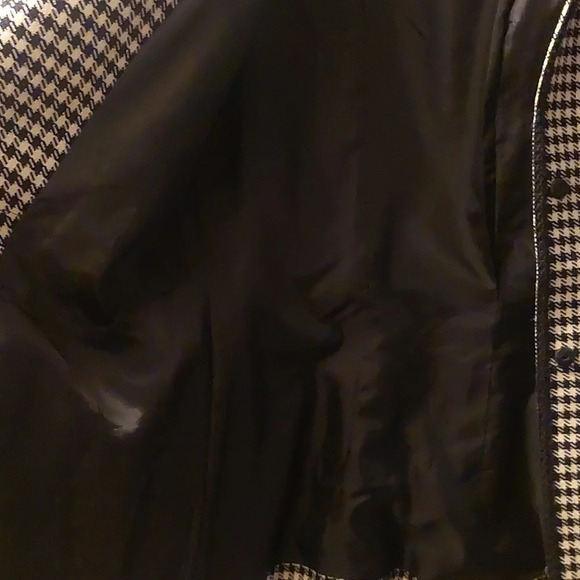 Wool Houndstooth Pattern Blazer Sport Coat Preppy Academia M Closet Staple - Picture 9 of 14